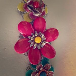 Springtime flower bracelet